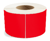 4″ X 6″ Direct Thermal Red Label