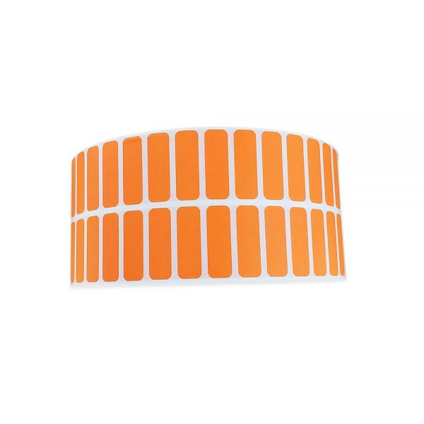 1 1/2" X 1/2" Thermal Transfer Orange Label